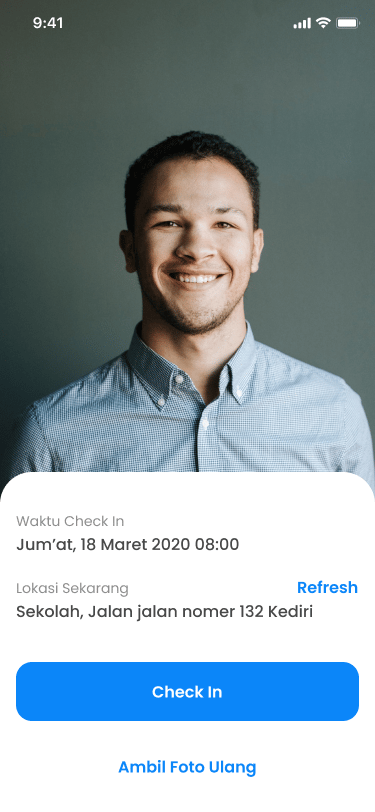 Check in screen