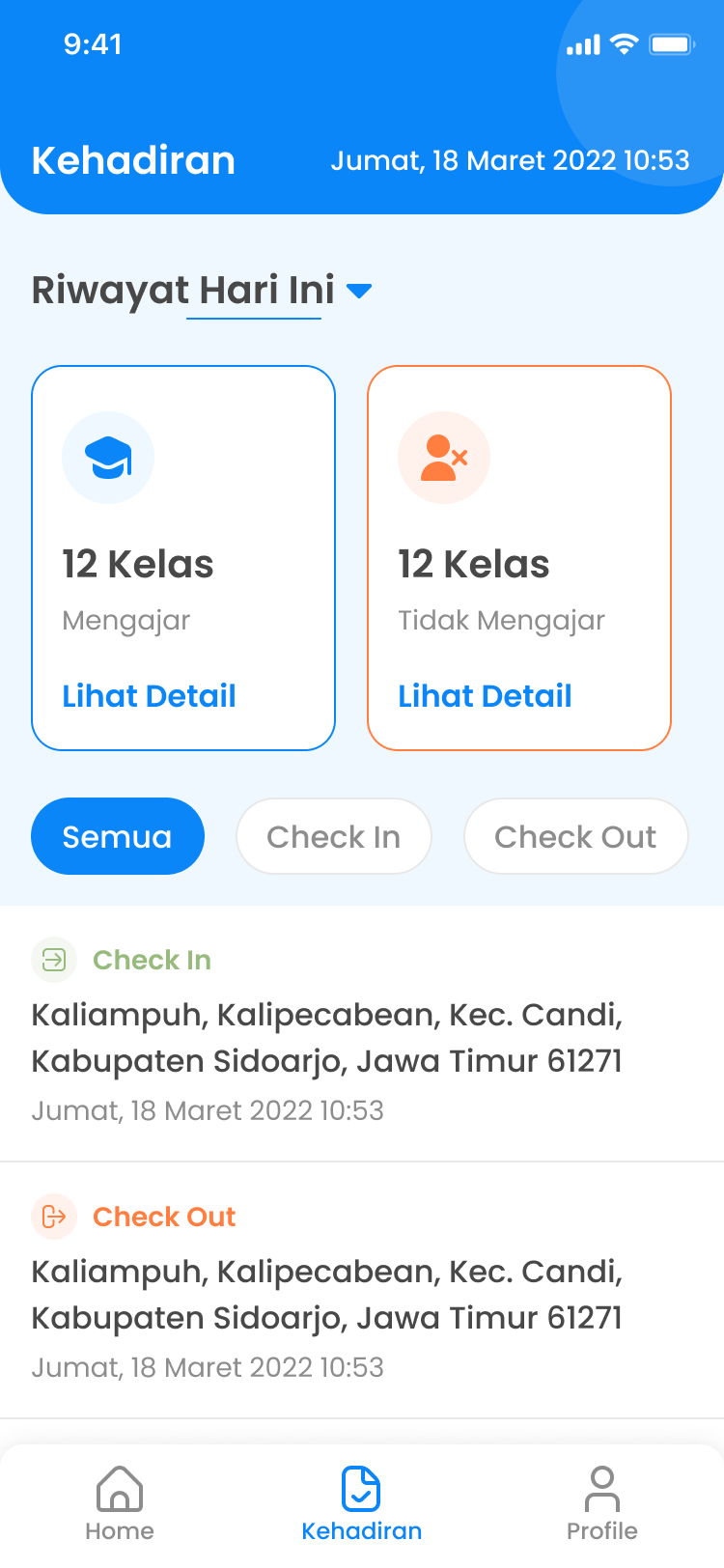 Done screen